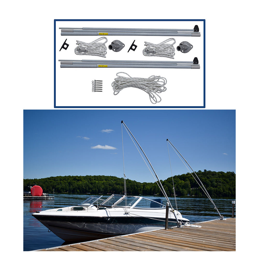 Dock Edge Supreme EZ-Stow Mooring Whips - 10' - 4,000lbs - Up to 21' [DE3330F] Dock Edge