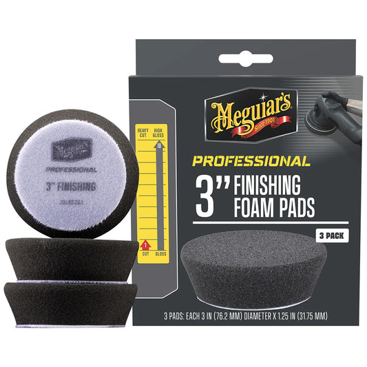Meguiar's Professional 3" Finishing Foam Pads *3-Pack [M3FFP3] - Besafe1st