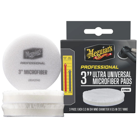 Meguiar's Professional 3" Ultra Universal Microfiber Pads *3-Pack [M3MFP3] - Besafe1st