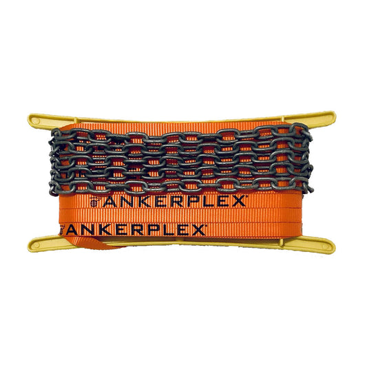 Ankerplex Flat Anchor Line w/Chain f/Vessels up to 15' 75' + 9' Galvanized Chain on Storage Reel [AFL25] Ankerplex