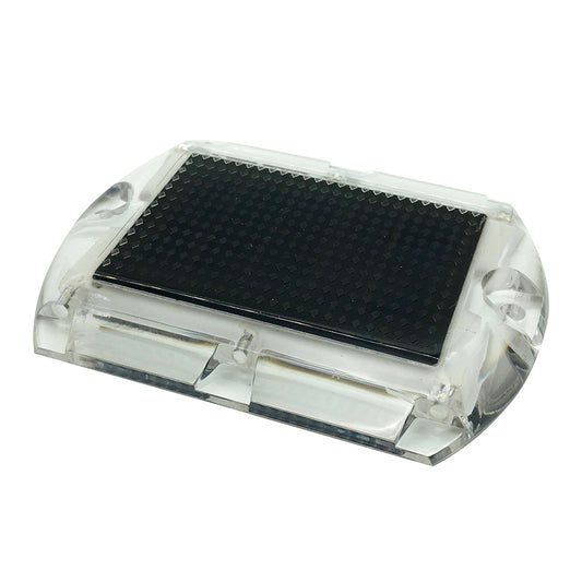 Hydro Glow 3.5" x 4.5" Rectangular LED Ultra Thin Solar Pathway Dock Light 5000K - Daylight White [S1DW]