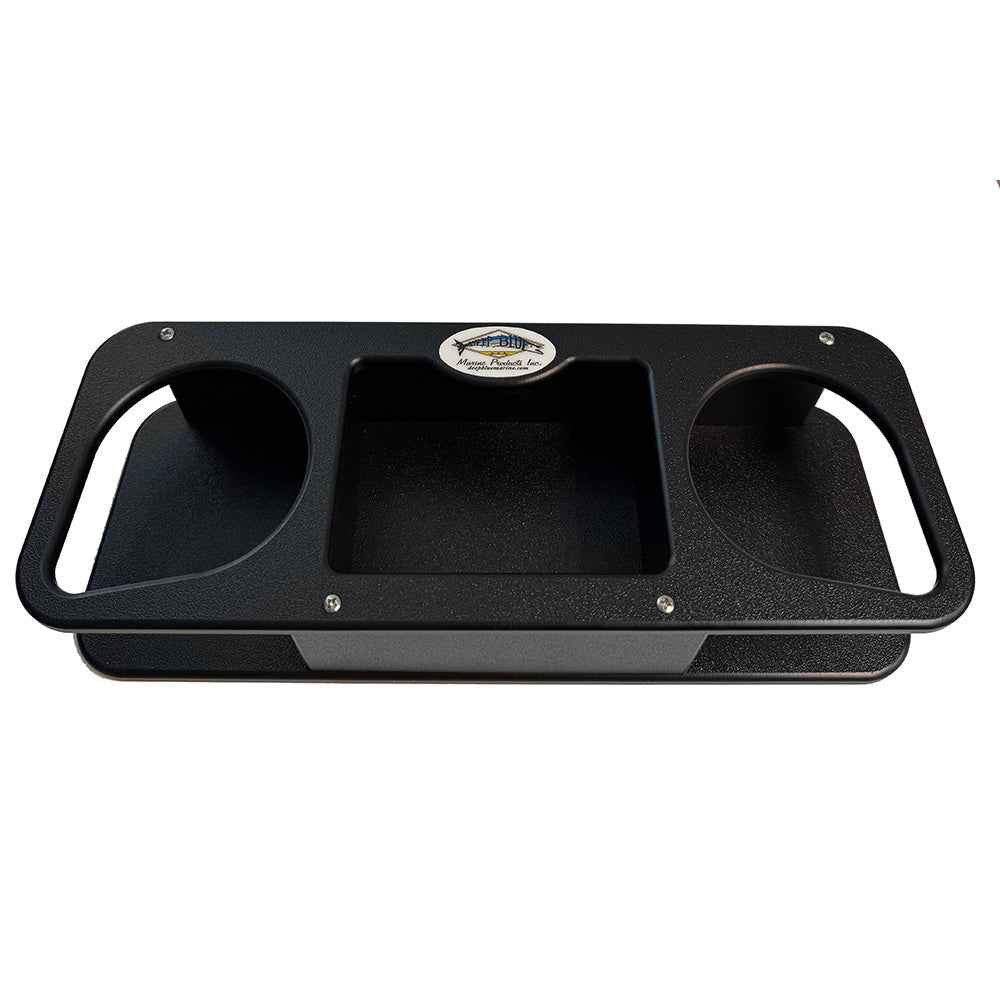 Deep Blue Marine Double Cup Holder w/Suction Cups - Black [MB-2B] Deep Blue Marine