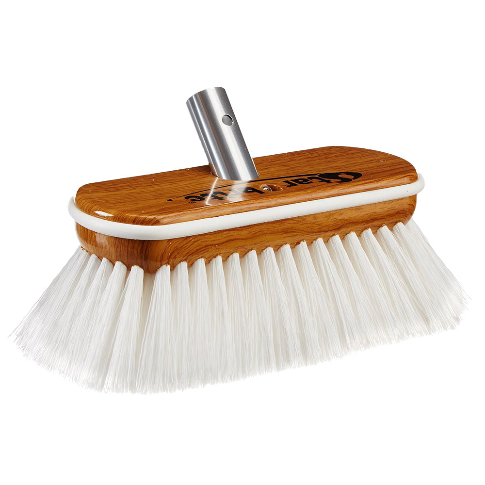 Star brite Extend-A-Brush Premium White Stiff Bristle Wash Synthetic Wood Block Brush - 8" [40172] Star brite