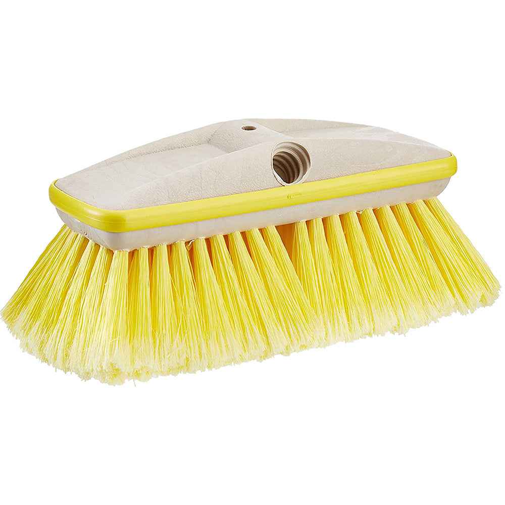 Star brite Deluxe Yellow Soft Wash 8" Brush Head w/Bumper - Dual Connections [40161] Star brite