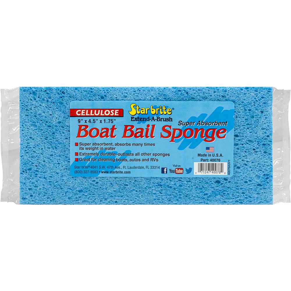 Star brite Super Absorbent Cellulose Boat Bail Sponge - 9" x 4.5" x 1.75" [40076] Star brite