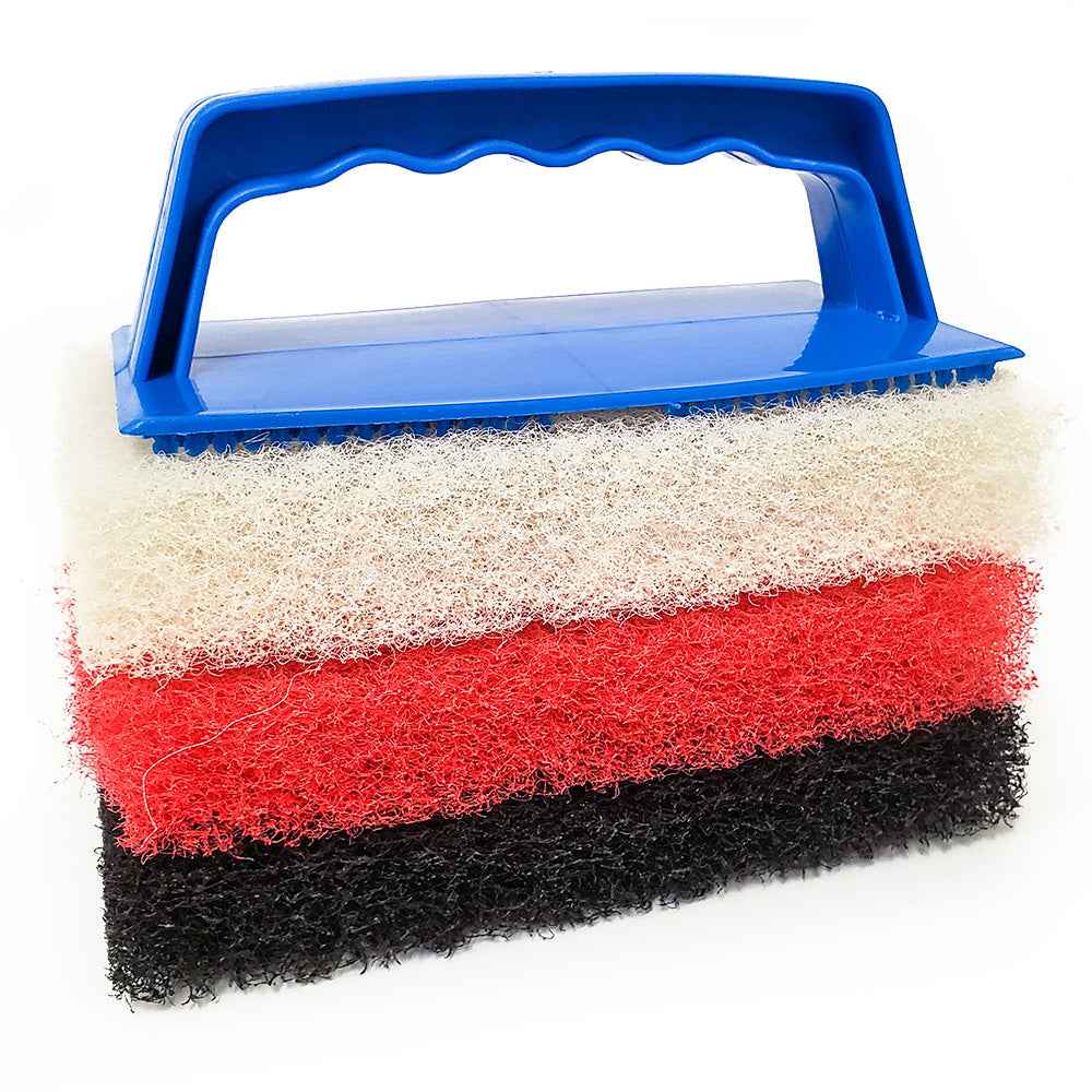 Star brite Large Multi-Texture Scrub Pad Kit w/Interchangeable Handle [42023] Star brite
