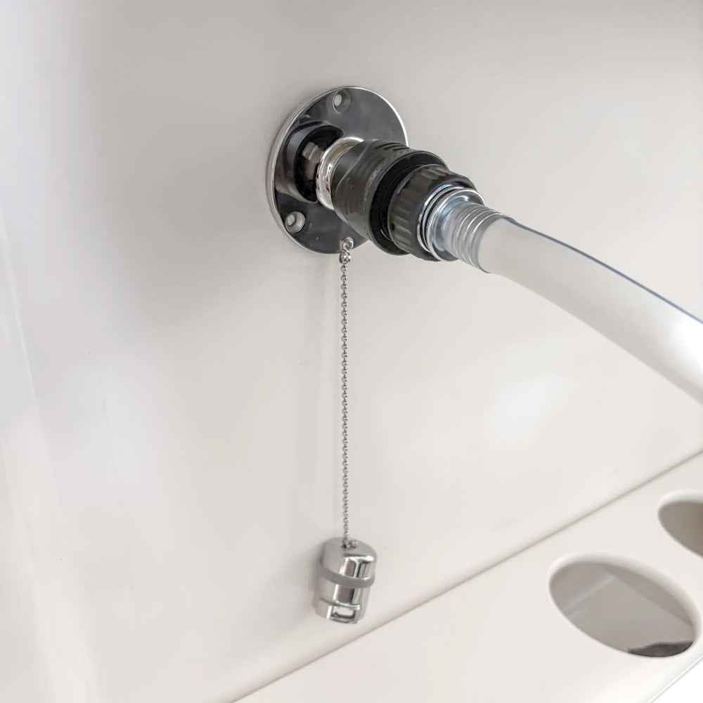 Flushmaster Quick Connect Water Fitting 1/2" Barb [SM-QCWFSS12] Flushmaster