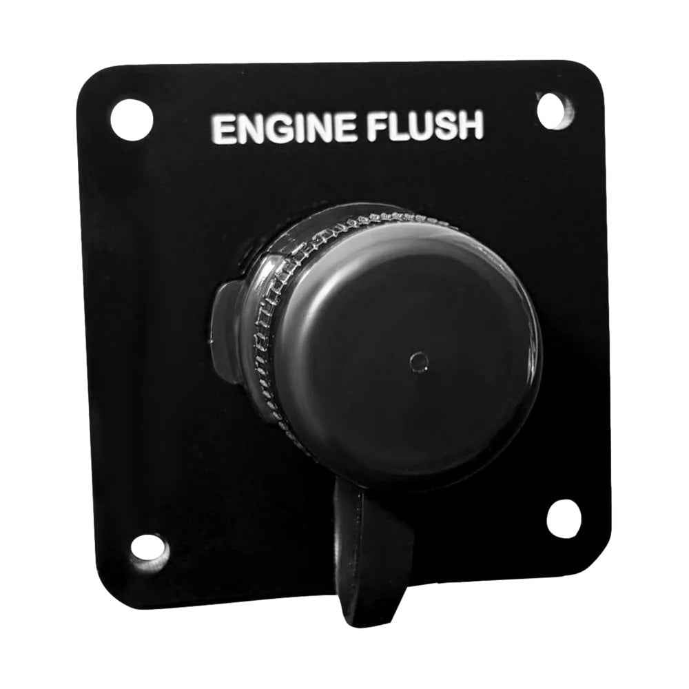 Flushmaster Vertical Single Outlet Flush Port Reroute - Black Acrylic - 1/2" Barb [SM-QCR1BV12] Flushmaster