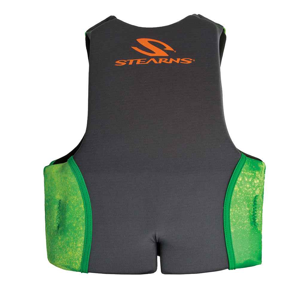 Stearns Youth Hydroprene Life Vest - Type III - Green - 50-90lbs [2000037956] Stearns