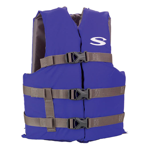 Stearns Adult Life Vest USCG Approved Type III PFD - Blue - Standard Fit [2158937] Stearns