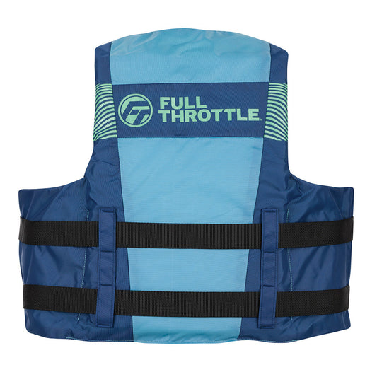Full Throttle Adult Nylon Life Jacket - L/XL - Blue [112200-500-050-26] Full Throttle