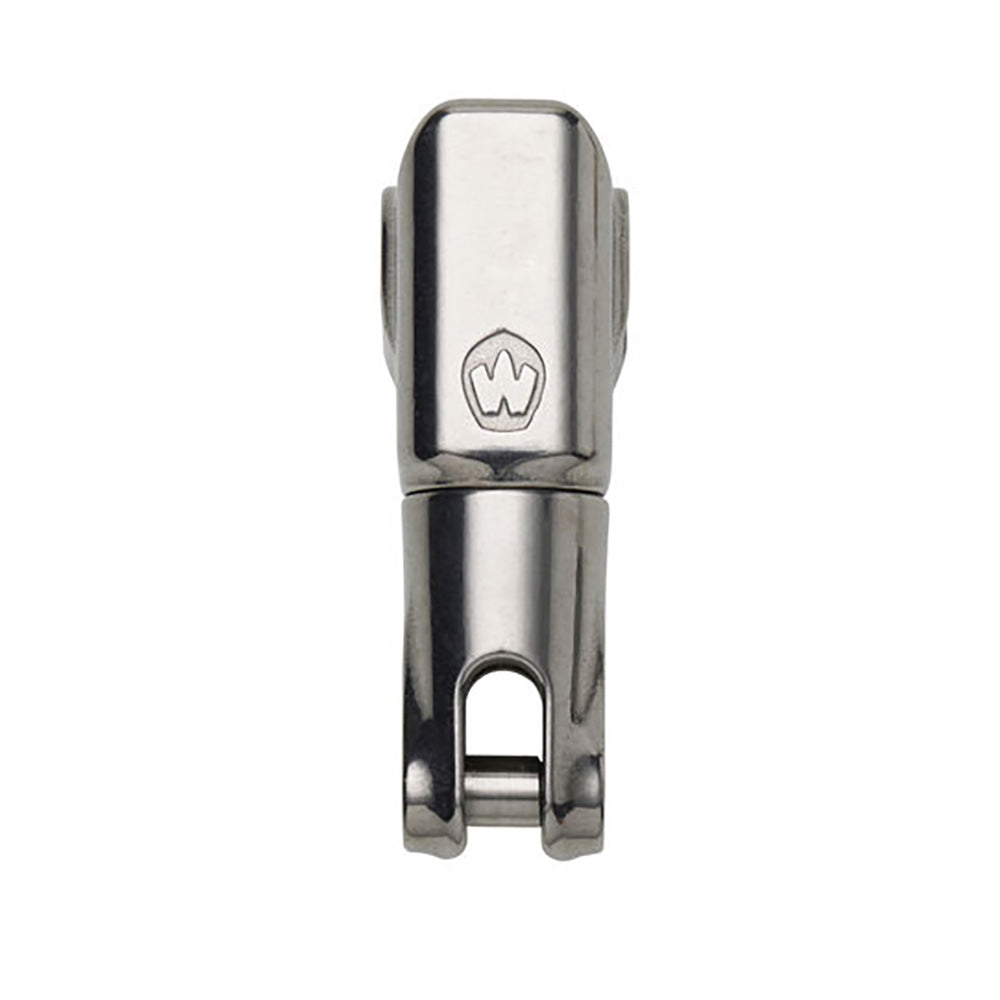 Wichard Small Anchor Swivel 1/4" - 5/16" [2975W] featuring a polished stainless steel finish and a secure locking mechanism.