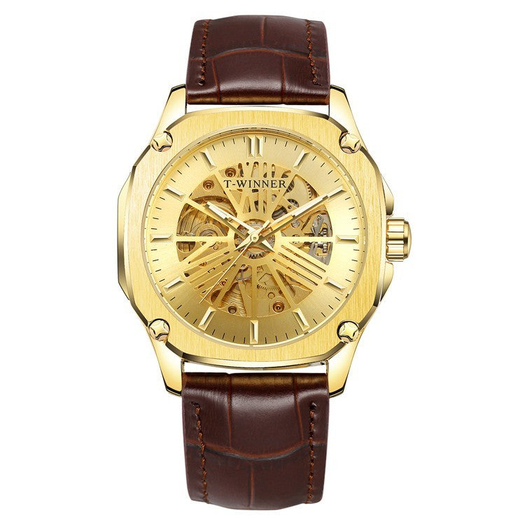 Waterproof Hollowed Out Automatic Mechanical Watch - Premium 0  Shop now 