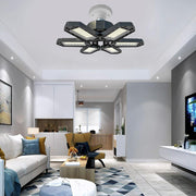 Pack of 2 185W Garage Light Deformable LED Lamp 6 Leaf Ceiling Light - Premium LED Lamp  Shop now 