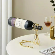 Magic Floating Wine Bottle Holder Unique Link Chain Rack for Airborne Bottle Display - Premium Wine Bottle Holder  Shop now 