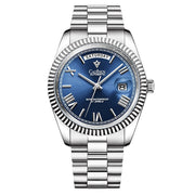 Stainless Steel Shell Automatic Mechanical Men's Sapphire Calendar Watch - Premium 0  Shop now 