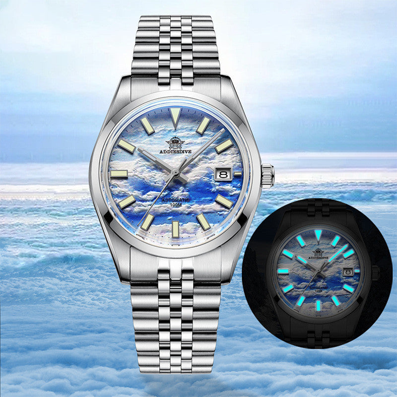 Automatic Mechanical Watch Luminous Men's Watch Waterproof - Premium 0  Shop now 