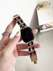 Leather Metal Denim Watch Classic Style Watch Strap Generation Watch Strap Niche - Premium 0  Shop now 