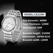 Casual Stainless Steel Waterproof Men's Mechanical Watch - Premium 0  Shop now 