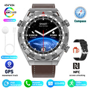 ECG PPG Bluetooth Calling Compass GPS Wireless Charger Smart Watch - Premium 0  Shop now 