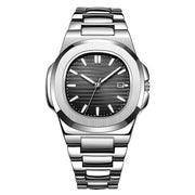 Fashion Steel Belt Calendar Luminous Watch Men - Premium 0  Shop now 