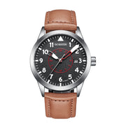 Metal Automatic Mechanical Leather Waterproof Men's Fashion Luminous Watch - Premium 0  Shop now 