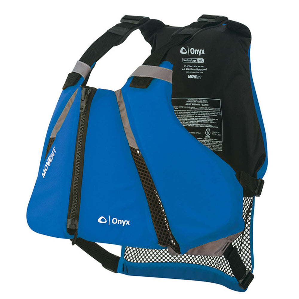 Onyx MoveVent Curve Paddle Sports Life Vest - XL/2X - Blue [122000-500-060-16] Onyx Outdoor