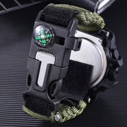 Outdoor Men's Mercenary Compass Multifunctional Waterproof Parachute Cord Chain Ring Survival Wild Special Survival Tactical Watch - Premium 0  Shop now 