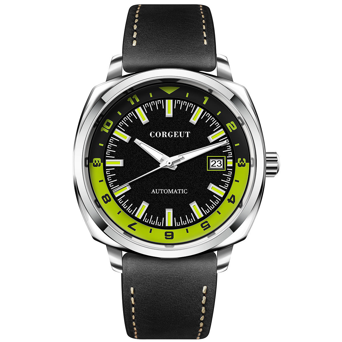 Belt Luminous Waterproof Fashion Casual Mechanical Men's Watch - Premium 0  Shop now 