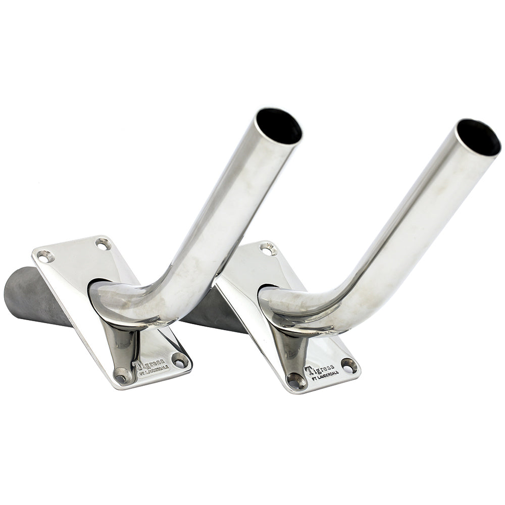 Tigress Gunnel Mount Outrigger Holders - Cast 316 S.S. - 1-1/8" I.D.- Pair [88502] - Premium Outrigger Accessories Besafe1st®  Shop now 