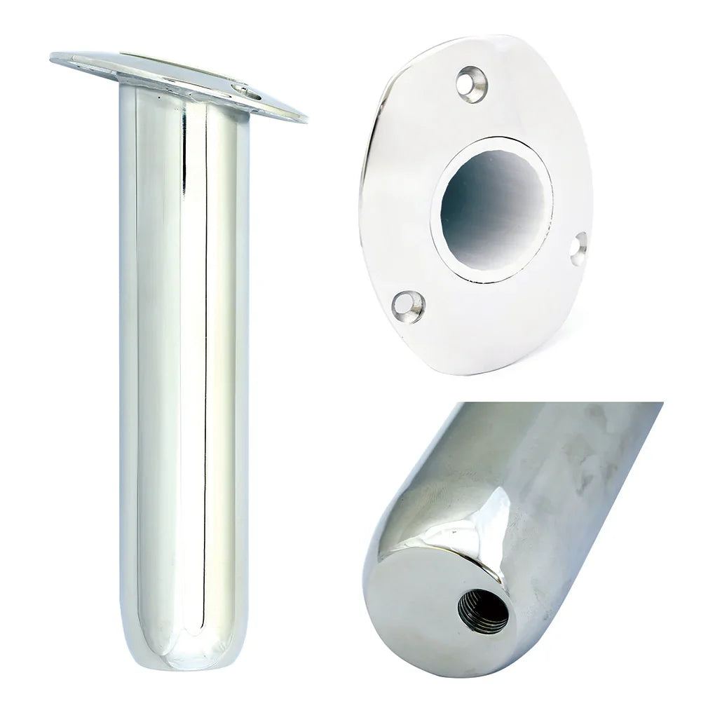 Tigress Oval Head Closed Base Rod Holder - 0 Degree - 9" [88537] Tigress