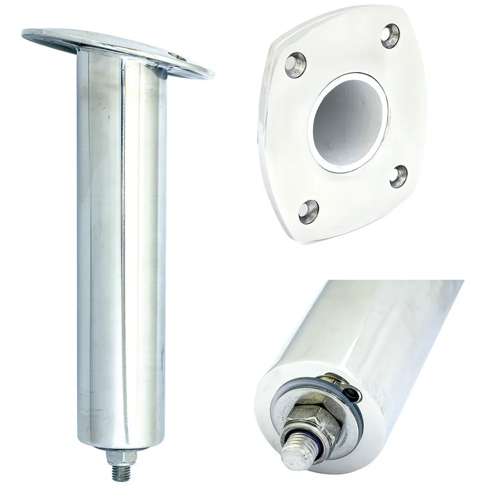 Tigress 4 Hole Swivel Rectangular Head Rod Holder - 15 Degree - 10-1/2" [88524SM] Tigress