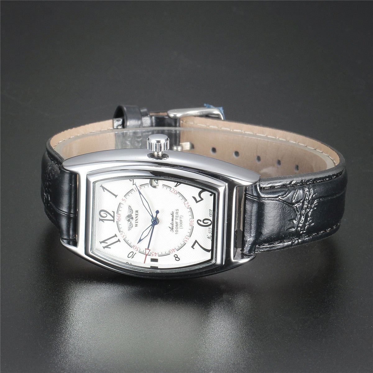 Men's Fashion Casual Barrel-shaped Automatic Mechanical Watch - Premium 0  Shop now 