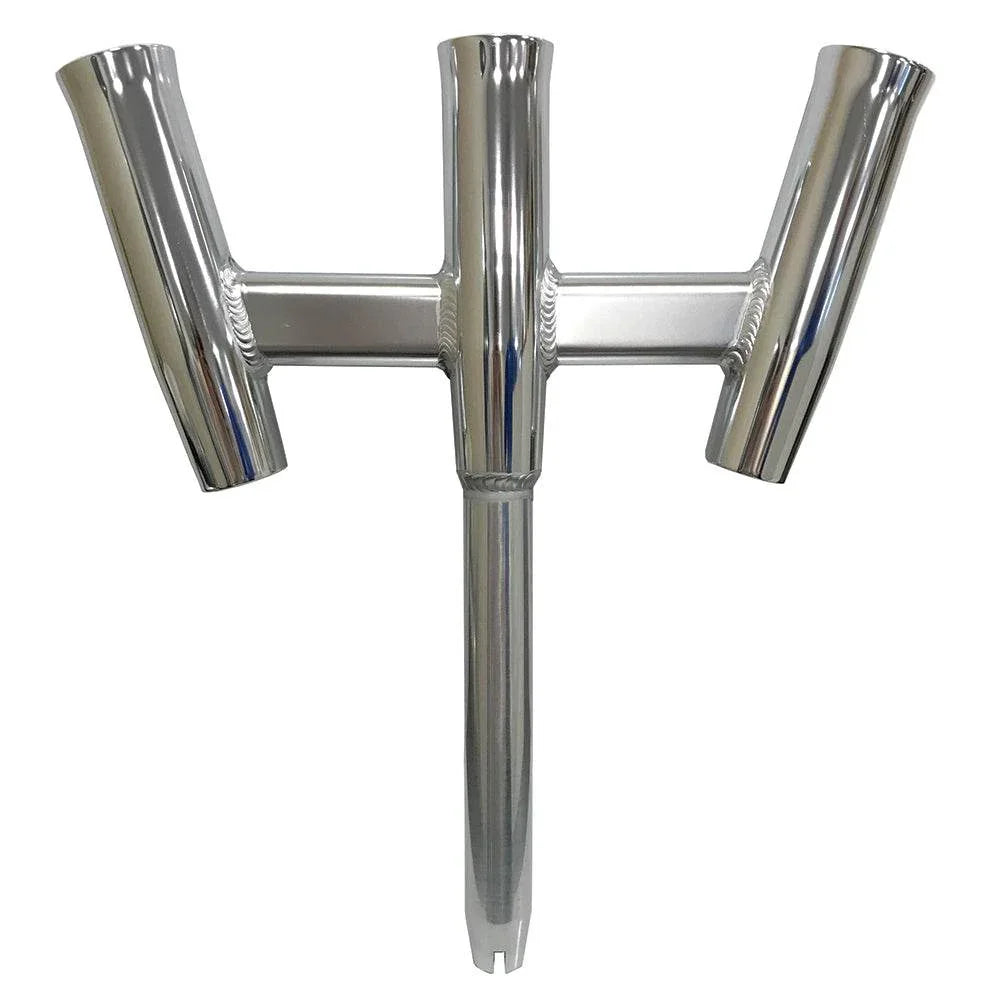 Tigress GS Trident Rod Holder - Straight Butt - Polished Alumunim [88160-1] Tigress