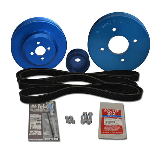Balmar Pulley Kit f/Yanmar 4JH2-TE, 4JH2-HTE, 4JH2-DTE 4JH2-UTE [48-YSP-4JH-E] - Besafe1st