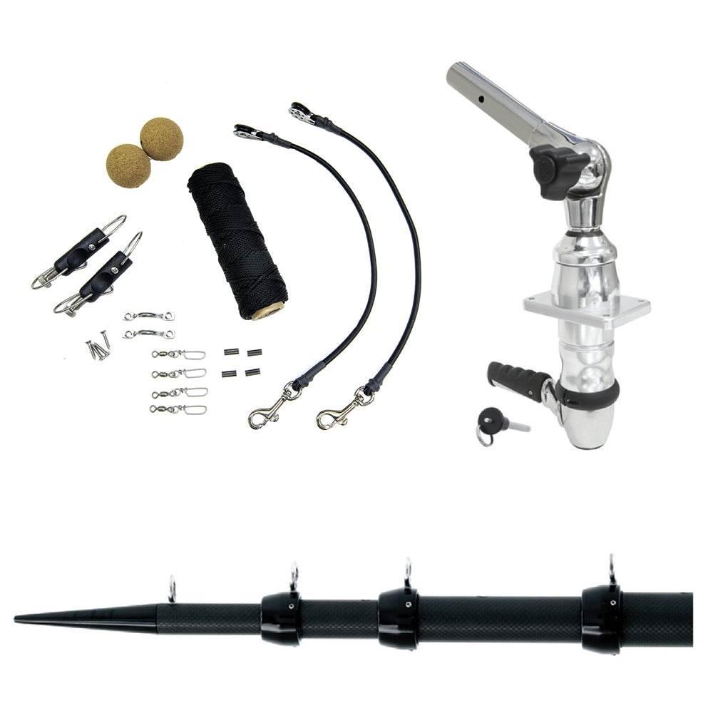 Tigress XD Top Mount System - 15 - Black Outriggers Elite Rigging Kit [88824-1] Tigress