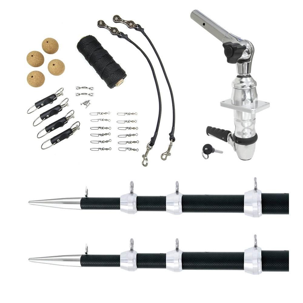 Tigress XD Top Mount System - 18 Carbon Fiber Black/Silver Ultimate Rigging Kit [88679-01] Tigress