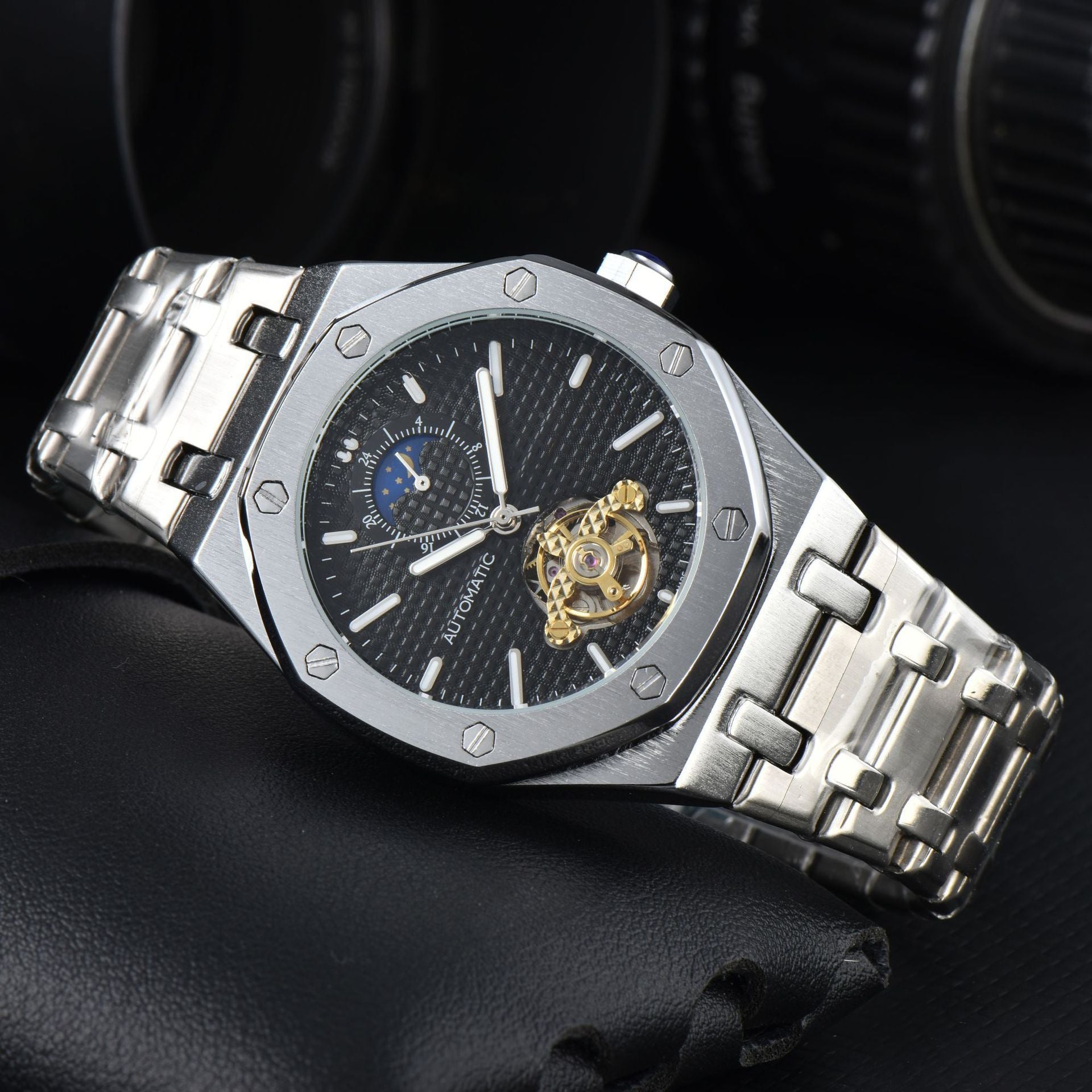 Men's Mechanical Automatic Multifunctional Tourbillon Watch - Premium 0  Shop now 