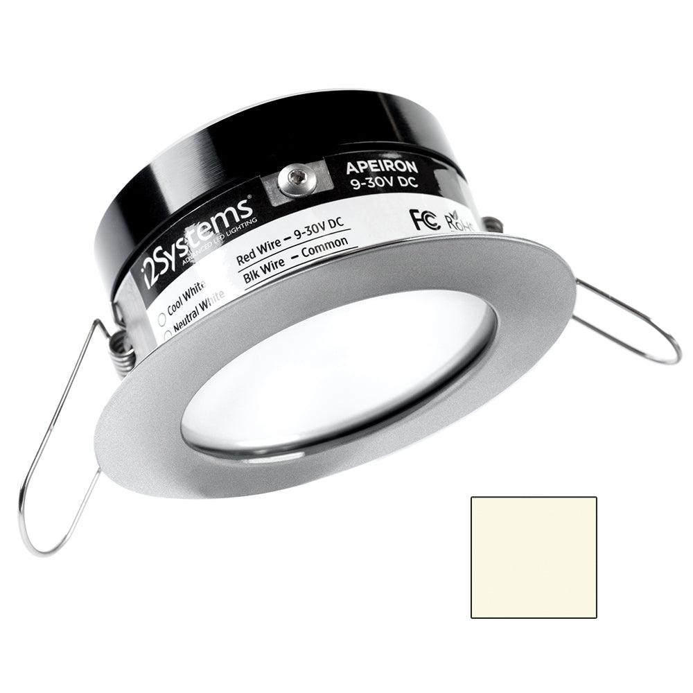 i2Systems Apeiron PRO A503 - 3W Spring Mount Light - Round - Neutral White - Brushed Nickel Finish [A503-41BBD] - Besafe1st® 