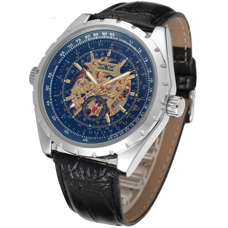 Men's Business Casual Hollow-out Large Dial Automatic Mechanical Watch - Premium 0  Shop now 