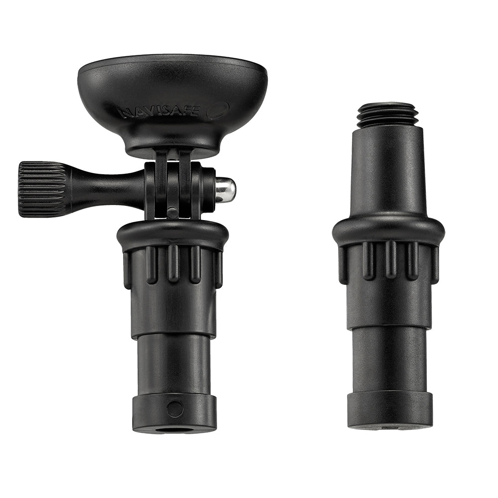 Navisafe Converter Pack Scotty includes a mounting base and two pole converters in black, designed for versatile attachment.