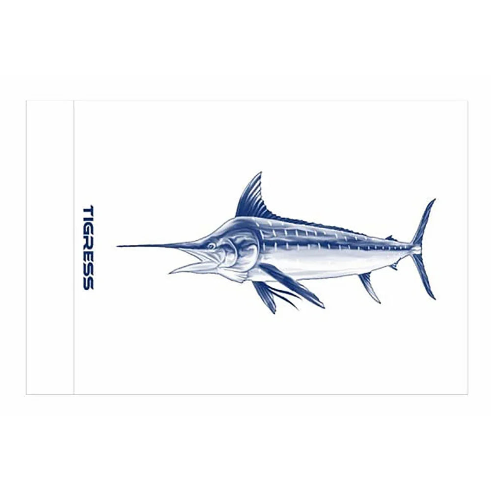 Tigress White Marlin Release Flag - 12" x 18" [88421] Tigress