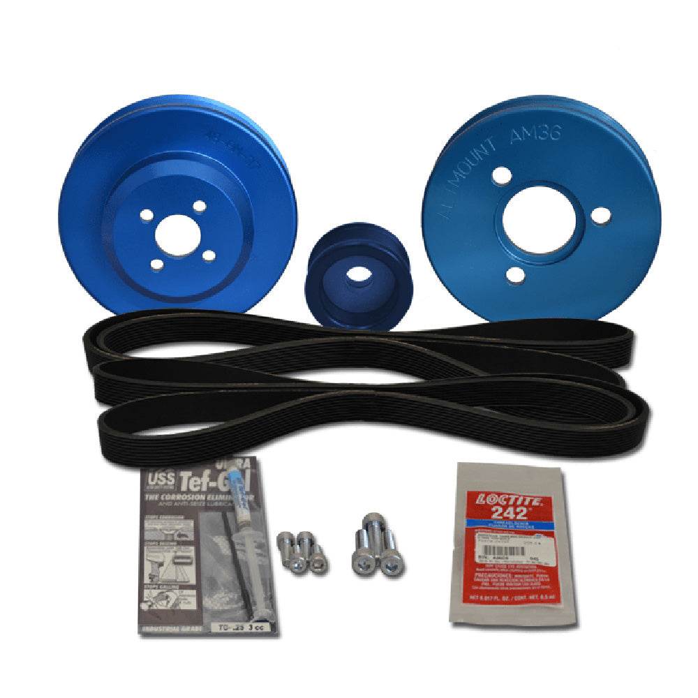 Balmar Pulley Kit f/Yanmar 3JH5, 3JH4-E, 4JH4-E, 4JH5, 4JH5-E [48-YSP-3JH-A] - Premium Alternators Besafe1st Shop now 