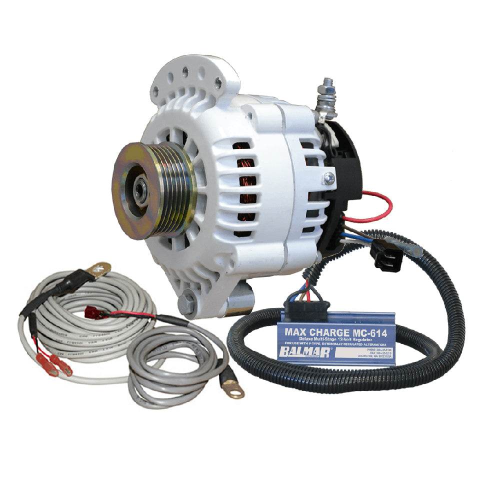 Balmar 621 Series 120A Kit w/MC-618 Regulator, T-Sensor, K6 Pulley, Single Foot Mounting Hardware [621-VUP-MC-120-K6] - Besafe1st