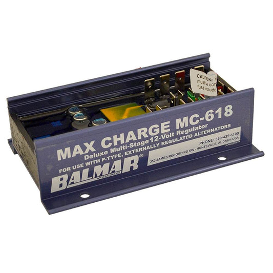 Balmar Max Charge MC618 Multi-Stage Regulator w/o Harness - 12V [MC-618] - Besafe1st