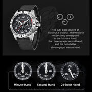 Outdoor Sports Stainless Steel Electronic Watch Solar Energy - Premium 0  Shop now 