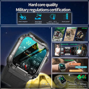 Full Touch Smart Watch Blood Pressure Oxygen MK66 Smart Watch Band - Premium 0  Shop now 