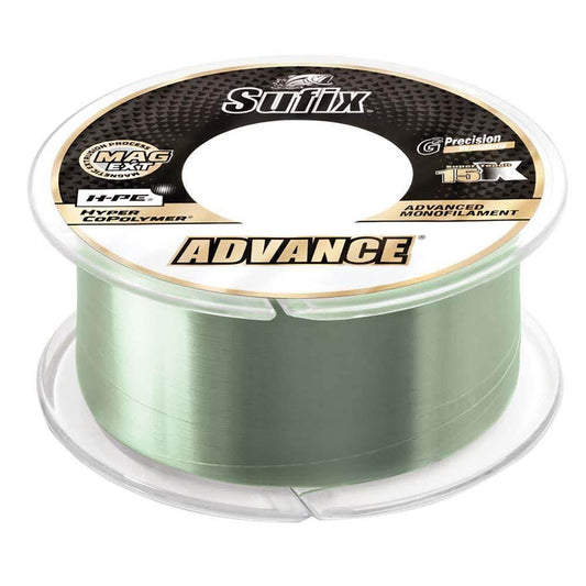 Sufix Advance Monofilament - 20lb - Low-Vis Green - 330 yds [604-120G] - Besafe1st