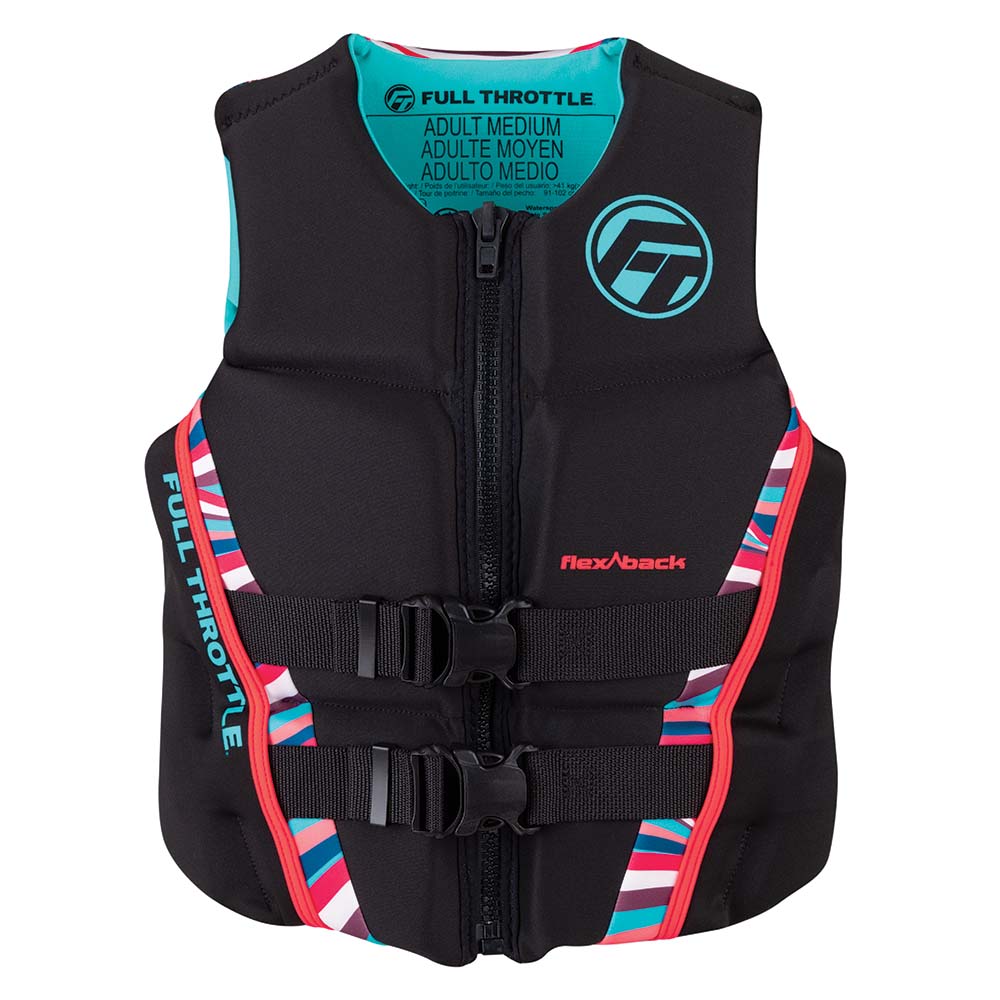 Full Throttle Womens Rapid-Dry Flex-Back Life Jacket - Womens S - Pink/Black [142500-105-820-22] Full Throttle