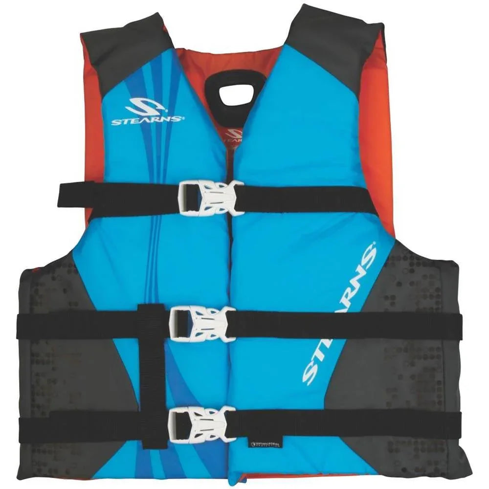 Stearns Antimicrobial Nylon Vest Life Jacket - 30-50lbs - Blue [2000036885] Stearns